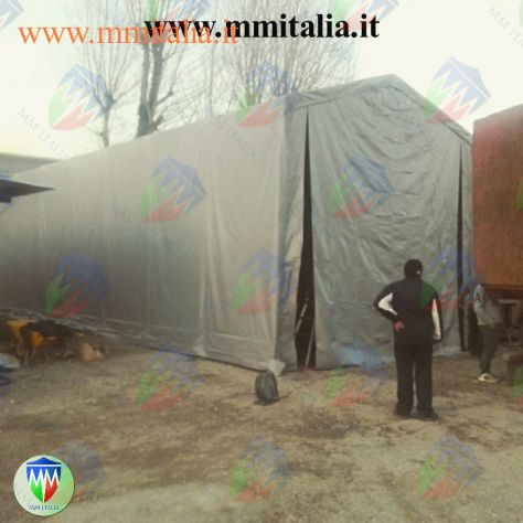 Tendoni, Tunnel per uso deposito in acciaio telo in pvc Ignifugo - Foto 8