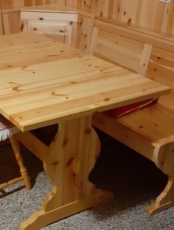 Tavolo fratino con angolo panca per baite e casa di montagna 69 euro - Foto 5