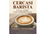 BARISTA CON ESPERIENZA dal 1° SETTEMBRE 2026