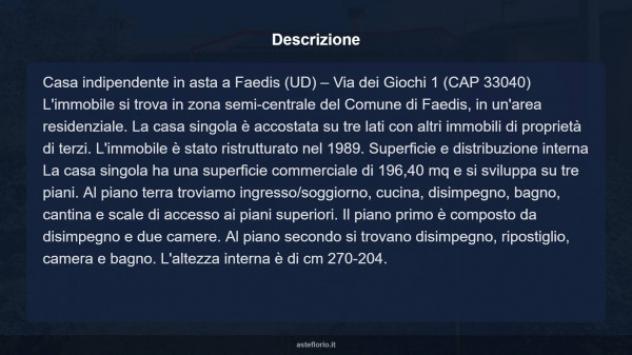 Immobile in asta di 196 m² con più di 5 locali in vendita a Faedis - Foto 6