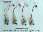 Tasto / Switch On-Off Nintendo SNES (Super Nintendo) Originale. Ricamb