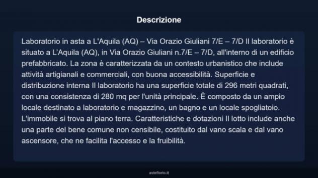 Immobile in asta di 296 m² in vendita a L'Aquila - Foto 4
