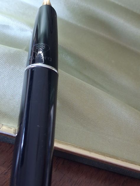 Aurora 888P Penna Stilografica duo cart Nero e Oro . Vintage anni '60 . U - Foto 3