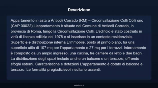 Immobile in asta di 107 m² con più di 5 locali in vendita a Anticoli Corrado - Foto 4