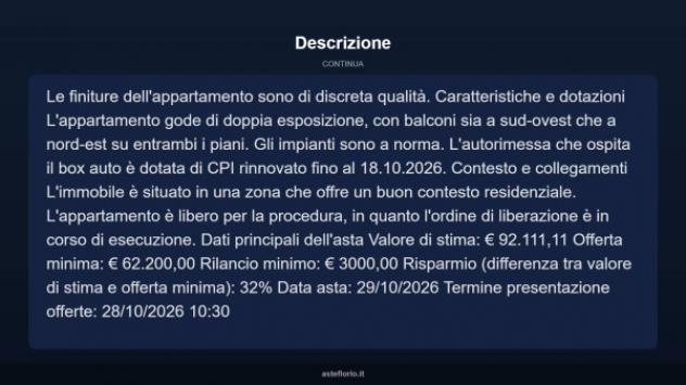 Immobile in asta di 139 m², box auto in vendita a Campagna - Foto 6