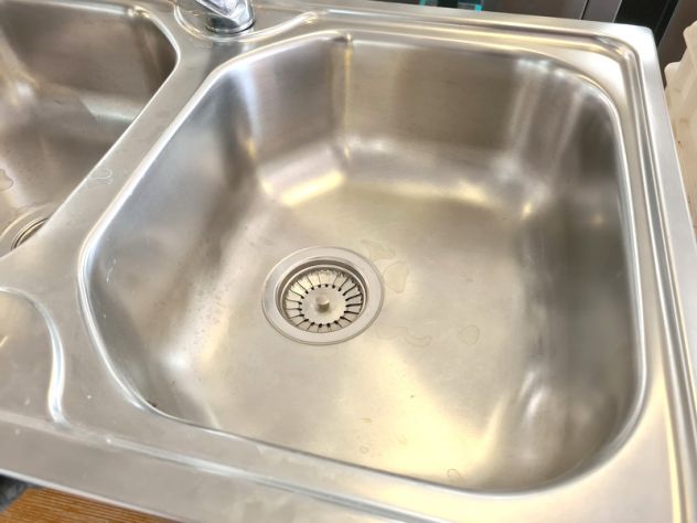 lavello due vasche a incasso in inox usato - Foto 4