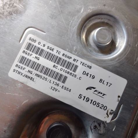 Centralina motore FIAT 500 0.9 51910520 8GSF.HG HW525 - Foto 3