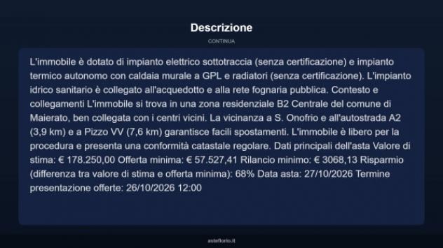 Immobile in asta di 428 m² con più di 5 locali e box auto in vendita a Maierato - Foto 13