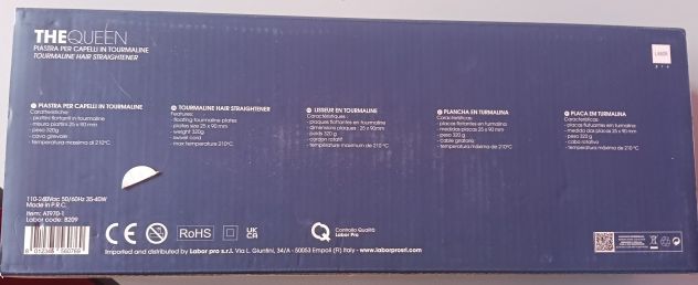 Piastra professionale per capelli The Queen di Labor Pro - Foto 5