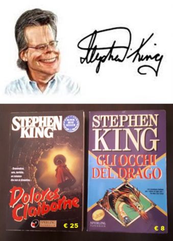 Stephen King, GLI OCCHI DEL DRAGO, DOLORES CLAIBORNE, SPERLING PAPERBACK.