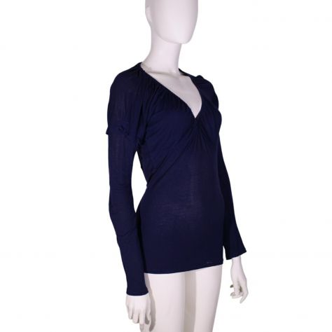 Sottogiacca in maglia blu - tg. S - Foto 2