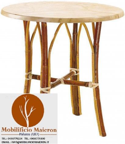 Tavoli cod 8147/x Base In Rattan Piani In Werzalit Per Arredo Esterno