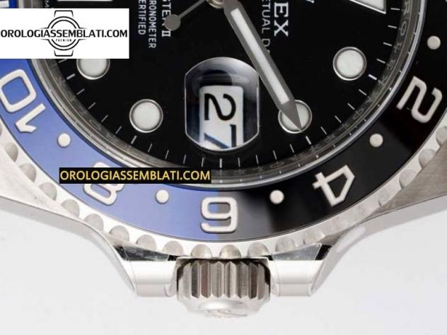 Rolex Replica GMT-MASTER II 126710 CERAMICA BLU/NERA MIGLIOR EDIZIONE SU BRACCIALE OYSTER 3285 - Foto 13
