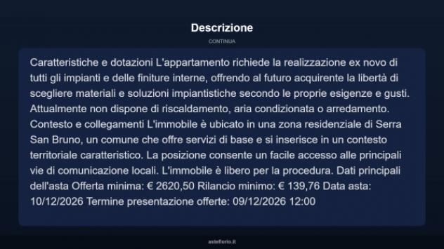 Immobile in asta di 30 m² in vendita a Serra San Bruno - Foto 4