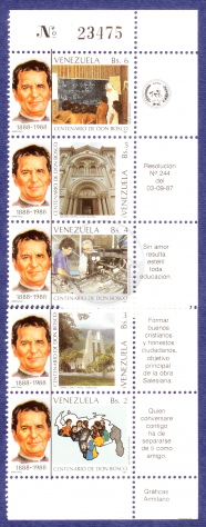 VENEZUELA 1982-1987 lotto 6 Foglietti francobolli - Foto 4