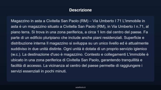 Immobile in asta di 200 m² in vendita a Civitella San Paolo - Foto 2