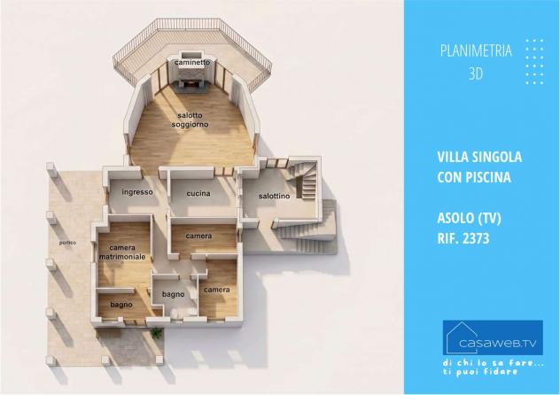 2373 - Villa con piscina e parco ad Asolo (TV) Rif. 2373 - Foto 3