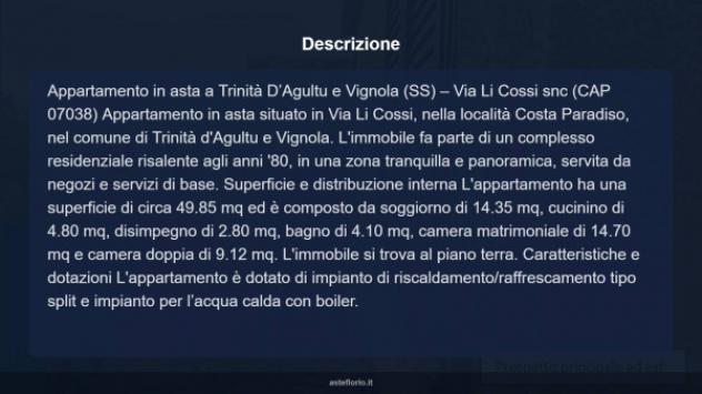 Immobile in asta di 49 m² in vendita a Trinità d'Agultu e Vignola - Foto 17