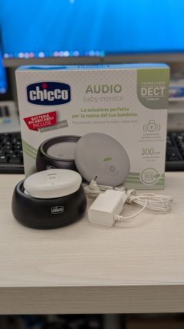 Chicco Baby Monitor Audio DECT portata 300m con batterie ricaricabili