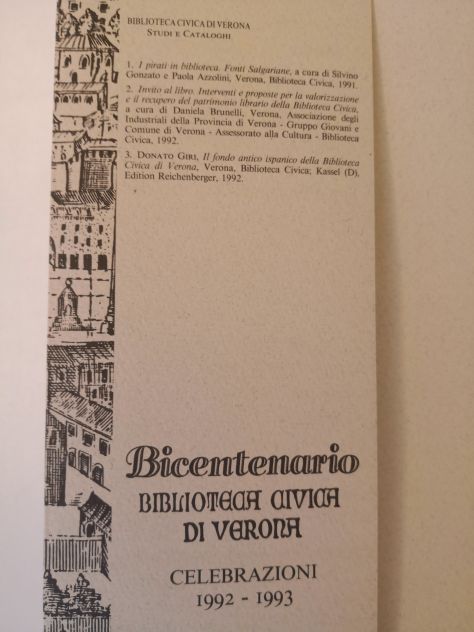 Libro "INVITO a LIBRO" storia del Bicentenario della biblioteca Civica di Verona - Foto 3