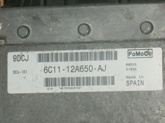 6C1112A650AJ ECU FORD TRANSIT 2.2 2.4 6C11-12A650-AJ 6C1112A650AJ DCU-101 - Foto 2