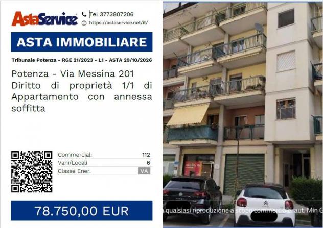21/2023 1 PZ - Tribunale Potenza - RGE 21/2023 - L1 - ASTA 29/10/2026