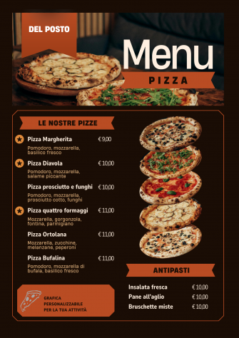 GRAFICO - Locandine, Menù e Poster per Locali - Sassari e provi- Consegna Rapida