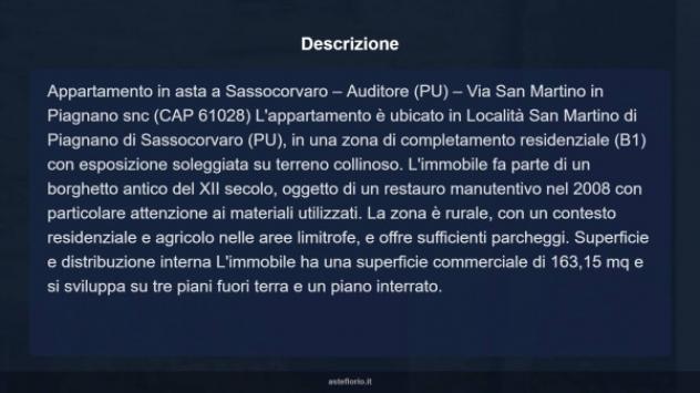 Immobile in asta di 163 m² con più di 5 locali in vendita a Sassocorvaro Auditore - Foto 17