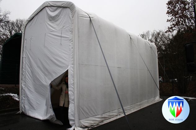 Tenda Box Garage box 3,3 x 6,0 Mt. per uso magazzino a Varese - Foto 8
