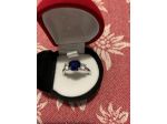 Anelli in argento 925 placato rodio con simulante diamante