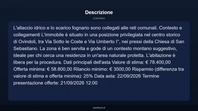 Immobile in asta di 77 m² in vendita a Ovindoli - Foto 13