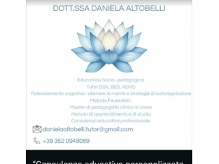 Tutor scolastico, pedagogista educatrice
