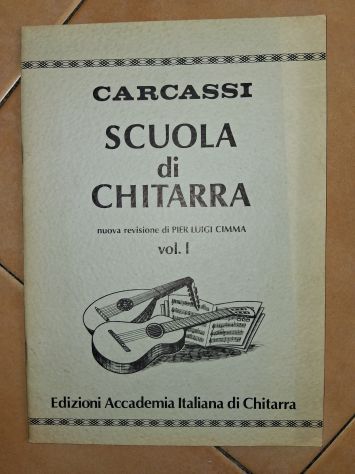 Blocco di 9 Spartiti e Corsi di Chitarra Vintage di Cimma - Gangi - Carcassi - Foto 10