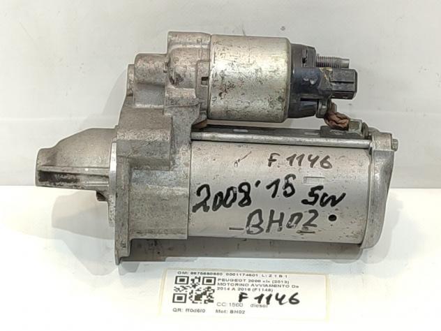 MOTORINO D' AVVIAMENTO PEUGEOT 2008 1° Serie 9675660680 0001174601 BH02 diesel 1560 (13) - Foto 2