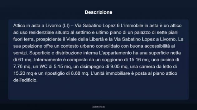 Immobile in asta di 61 m² in vendita a Livorno - Foto 4