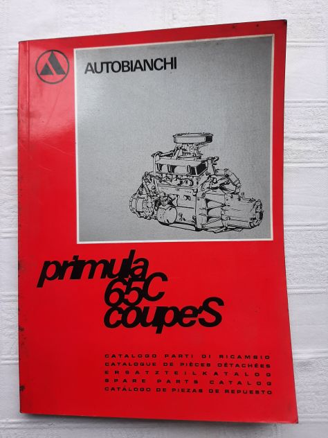 AUTOBIANCHI PRIMULA 65C/COUPE' S CATALOGO PARTI DI RICAMBIO ORIGINALE