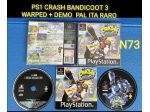PS1 CRASH BANDICOOT 3 WARPED + DEMO  PAL ITA RARO