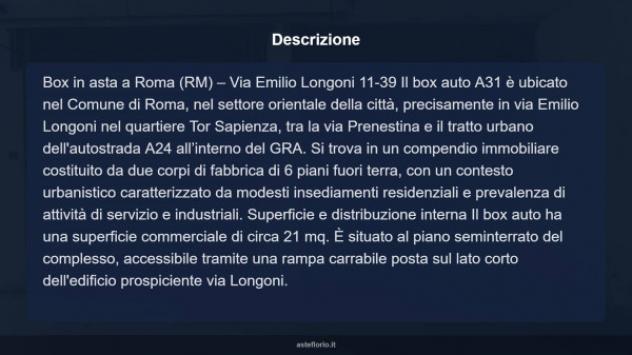 Immobile in asta di 21 m² in vendita a Roma - Foto 4