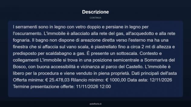 Immobile in asta di 55 m² in vendita a Sommariva del Bosco - Foto 12