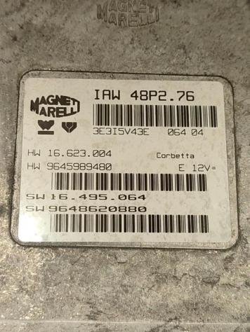 CENTRALINA MOTORE PEUGEOT 206 1° Serie IAW48P276 9648620880 TU3JP benzina 1360 (9803) - Foto 2