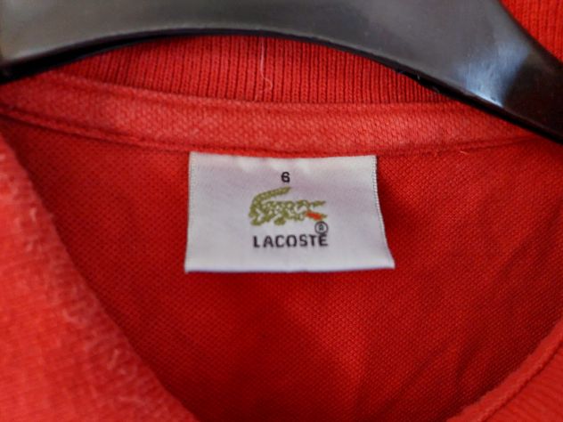 Polo LaCoste rosso tg. 6 M - Foto 3