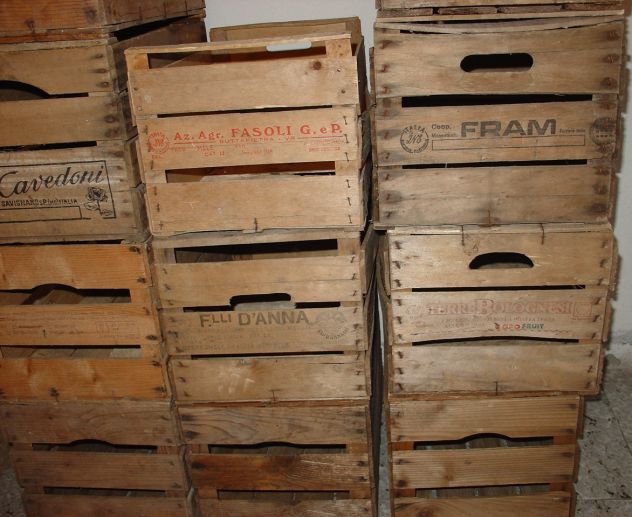 11 cassetta da frutta e ortaggi (patate, mele, ecc.) alcune marcate - Foto 3