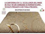 BORBONESE quilt copriletto trapunta matrimoniale  2 colori