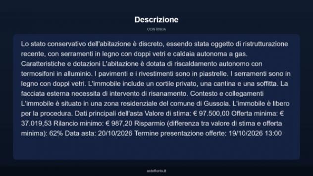 Immobile in asta di 163 m² con più di 5 locali in vendita a Gussola - Foto 17