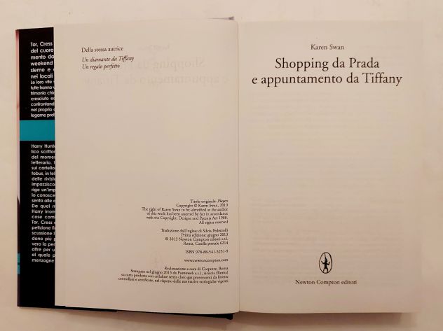 Shopping da Prada e appuntamento da Tiffany Karen Swan 1°Ed.Newton Compton, 2013 - Foto 5