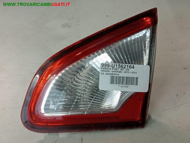 FANALE POST. INT. DX 999-U1562164 Parti elettriche  Fanaleria  Fanali  Fanale post. dx. NISSAN - QASHQAI - 2010  2014, NISSAN - QASHQAI +2 - 2010