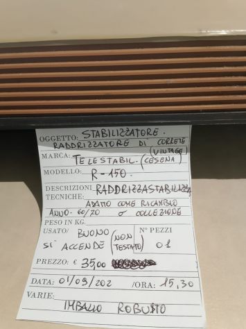 stabilizzatore raddrizzatore