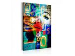Quadro Con Le Labbra Rosse - Naif - ARREDALACASA