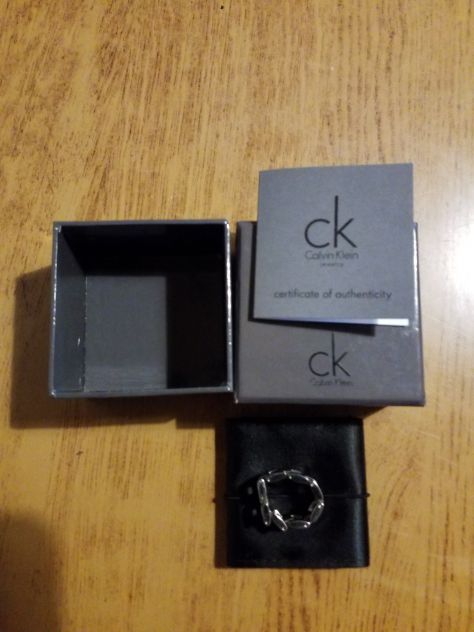 Anello Kalvin Klein uomo/unisex acciaio - Foto 4