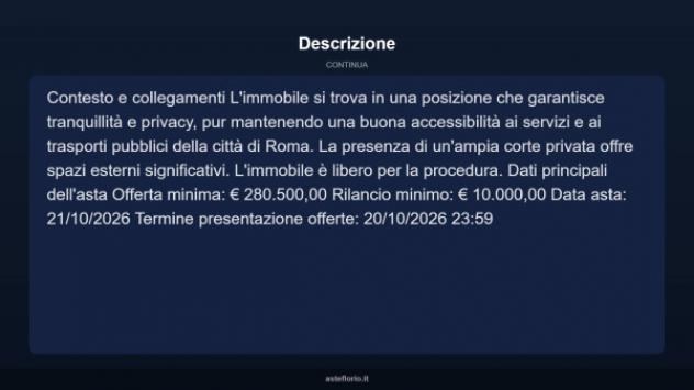 Immobile in asta di 295 m² con più di 5 locali in vendita a Roma - Foto 11